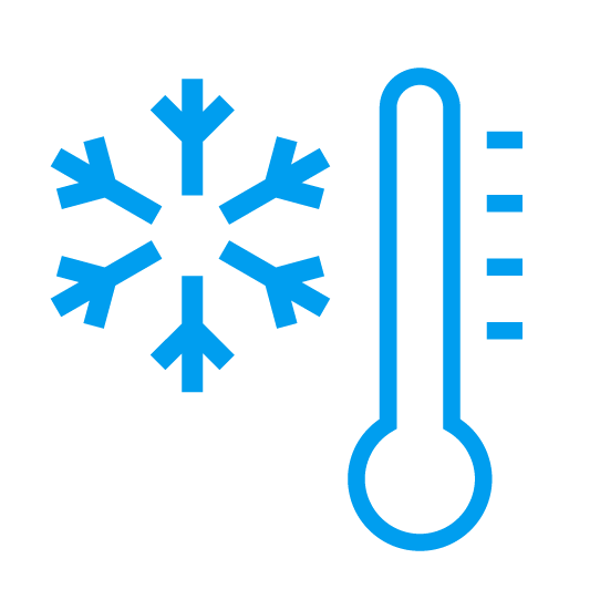 gross icons Klima hellblau