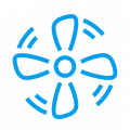 gross icons klima hellblau