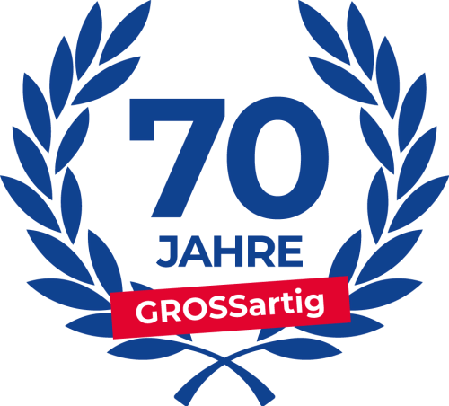 Gross 70 Jahre Emblem