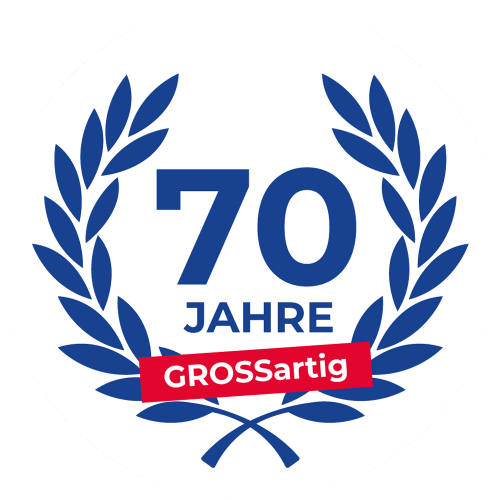 Gross 70 Jahre Emblem Hintergrund